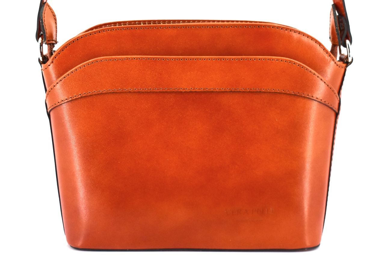 Dámská kožená kabelka crossbody Arteddy - camel 36930