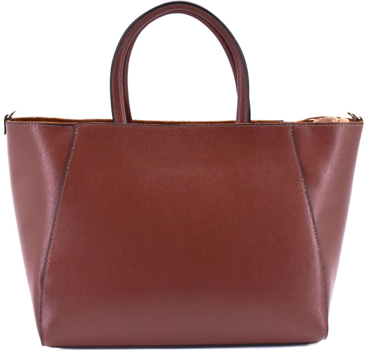 Moderní Shopper dámská kožená kabelka Arteddy - hnědá 32454