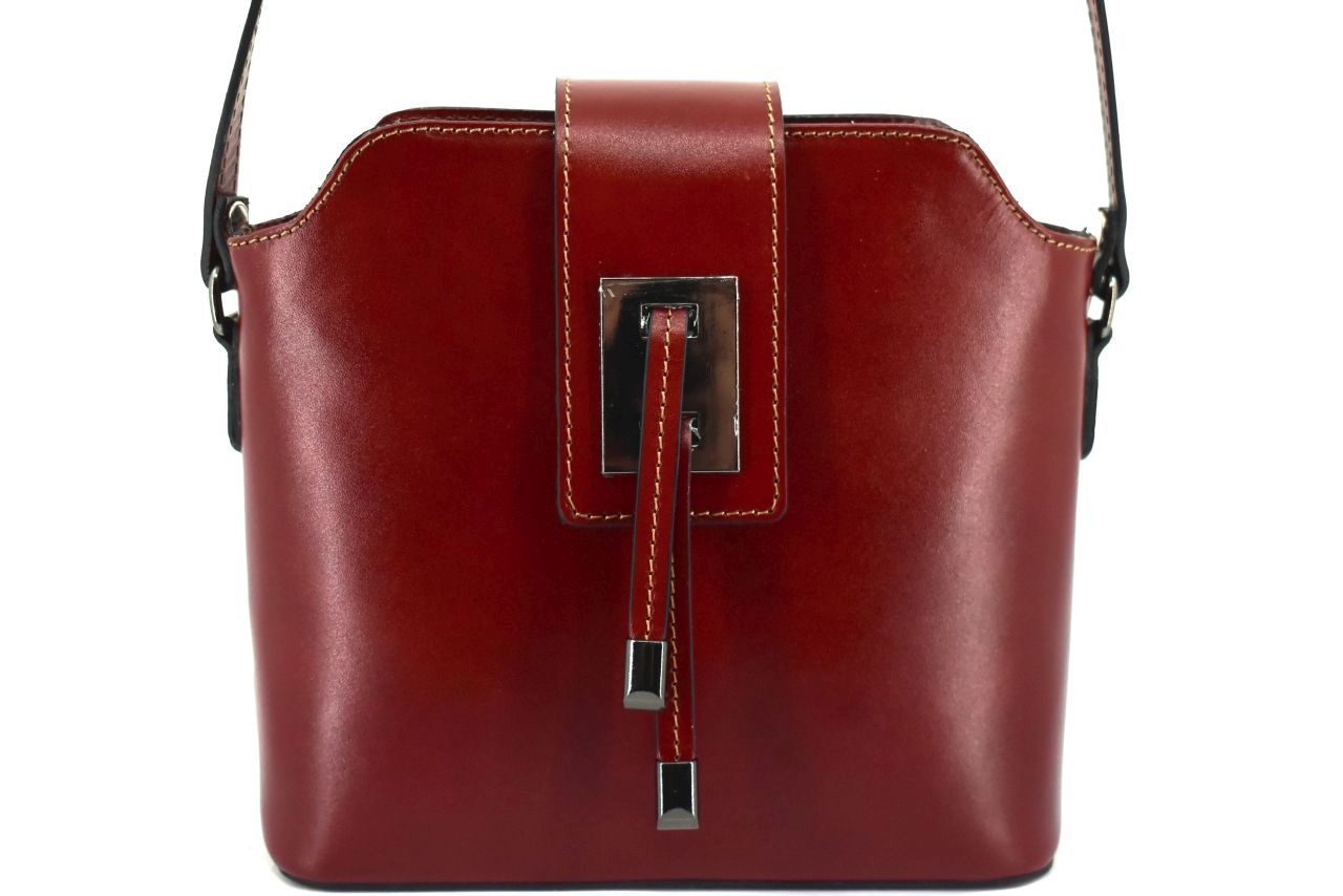 Dámská kožená kabelka crossbody Arteddy - hnědá 40923