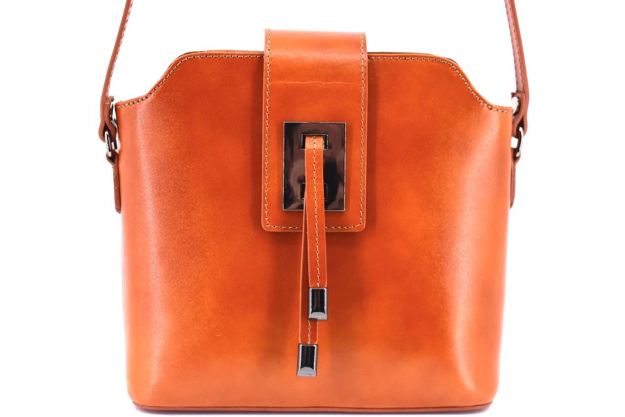 Dámská kožená kabelka crossbody Arteddy - camel 40923