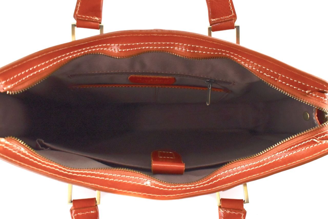 Luxusní dámská kožená kabelka Arteddy - černá 36963