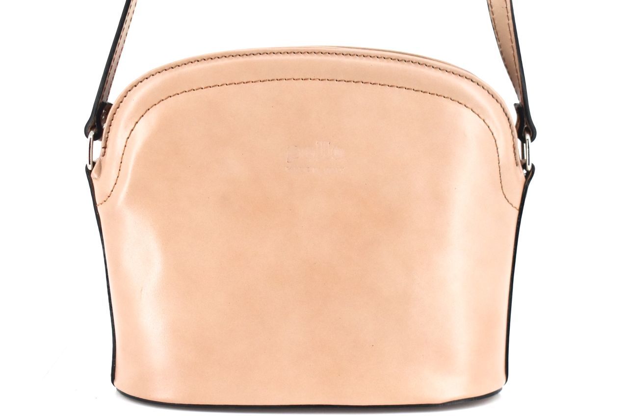 Dámská kožená kabelka crossbody Arteddy - světle béžová 38972