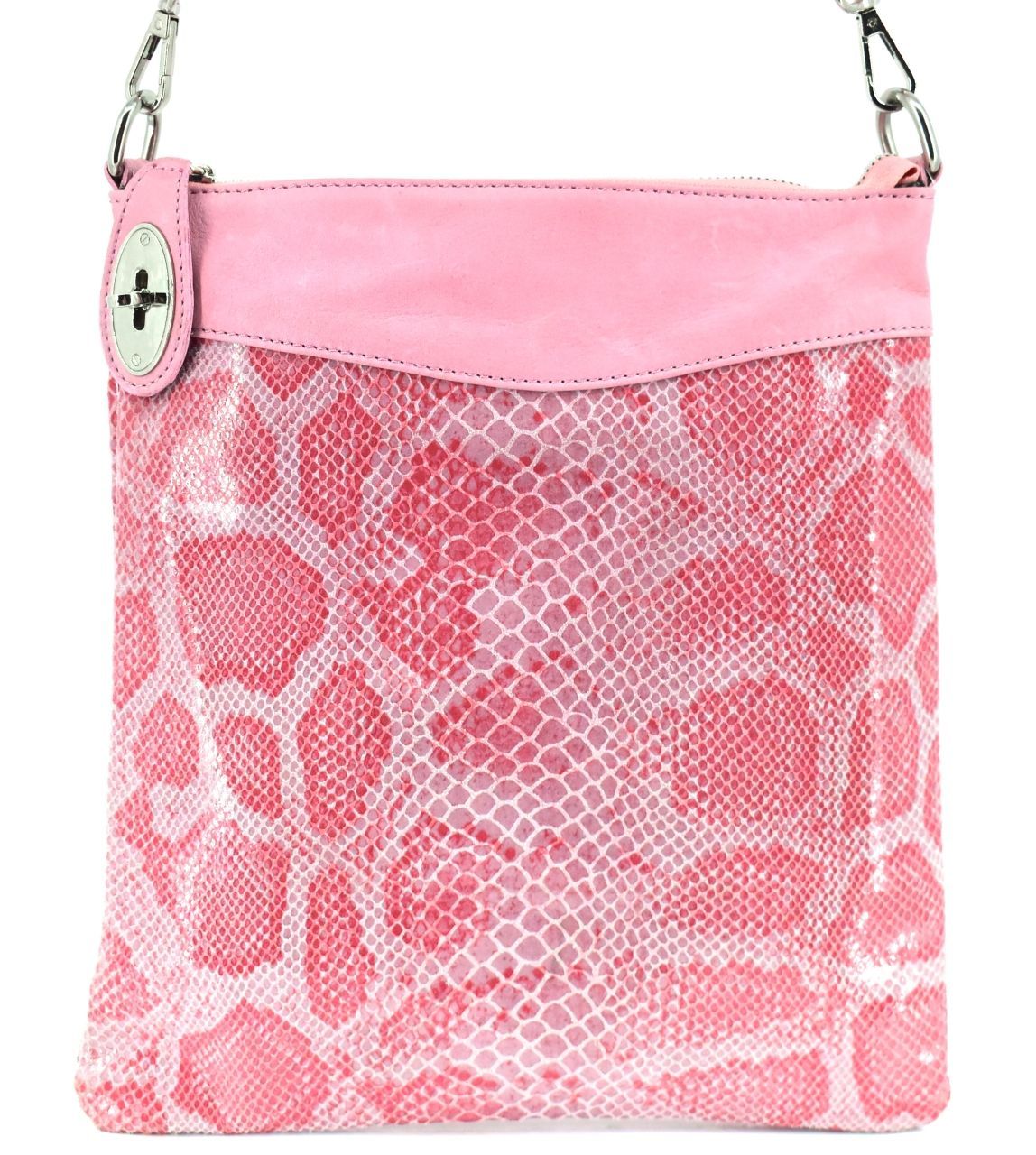 Dámská kožená kabelka crossbody Arteddy - růžová 29686