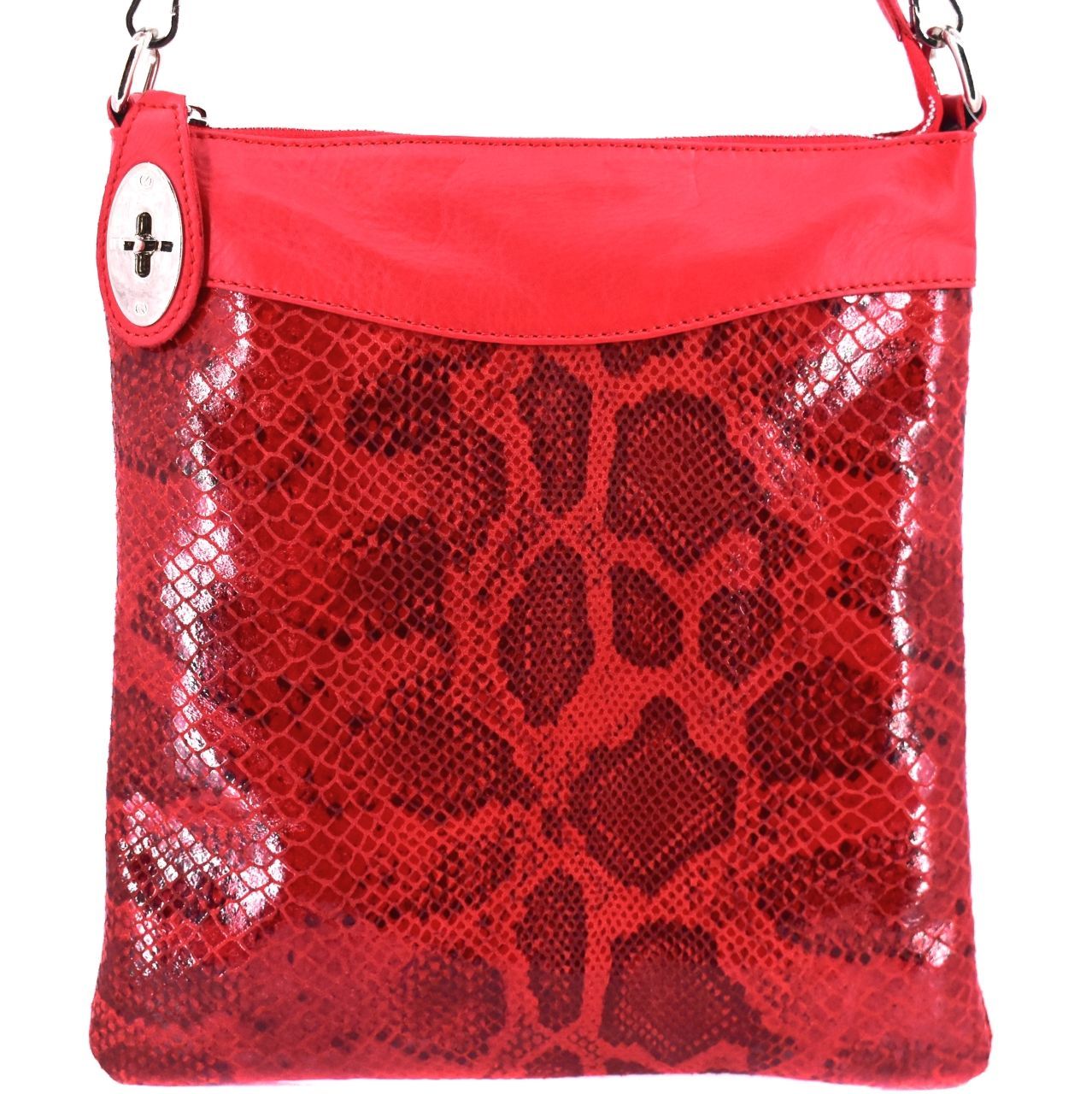 Dámská kožená kabelka crossbody Arteddy - červená 29686