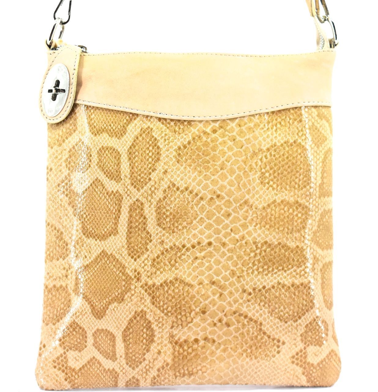 Dámská kožená kabelka crossbody Arteddy - světle béžová 29686