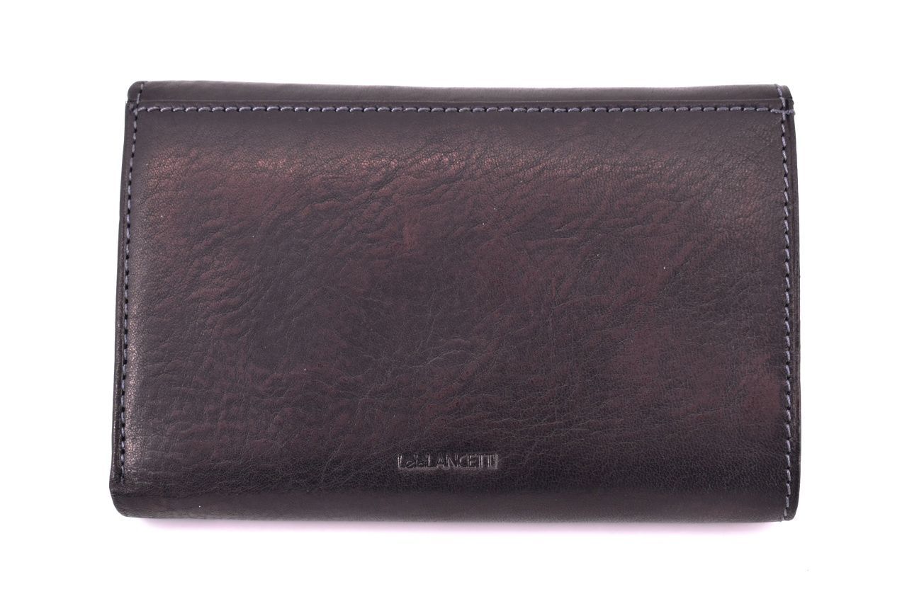 Dámská kožená peněženka Leidi Lanceti - černá 7794