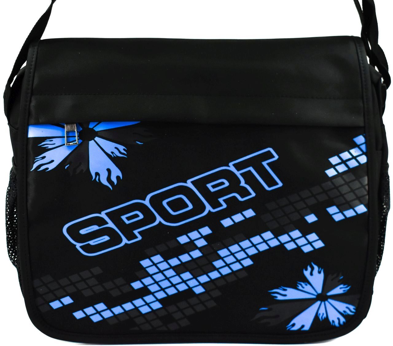 Crossbody taška / sport - černá/modrá