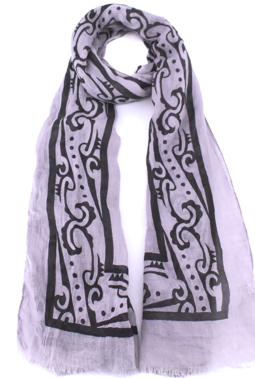 Moderní dámský šátek - šedá