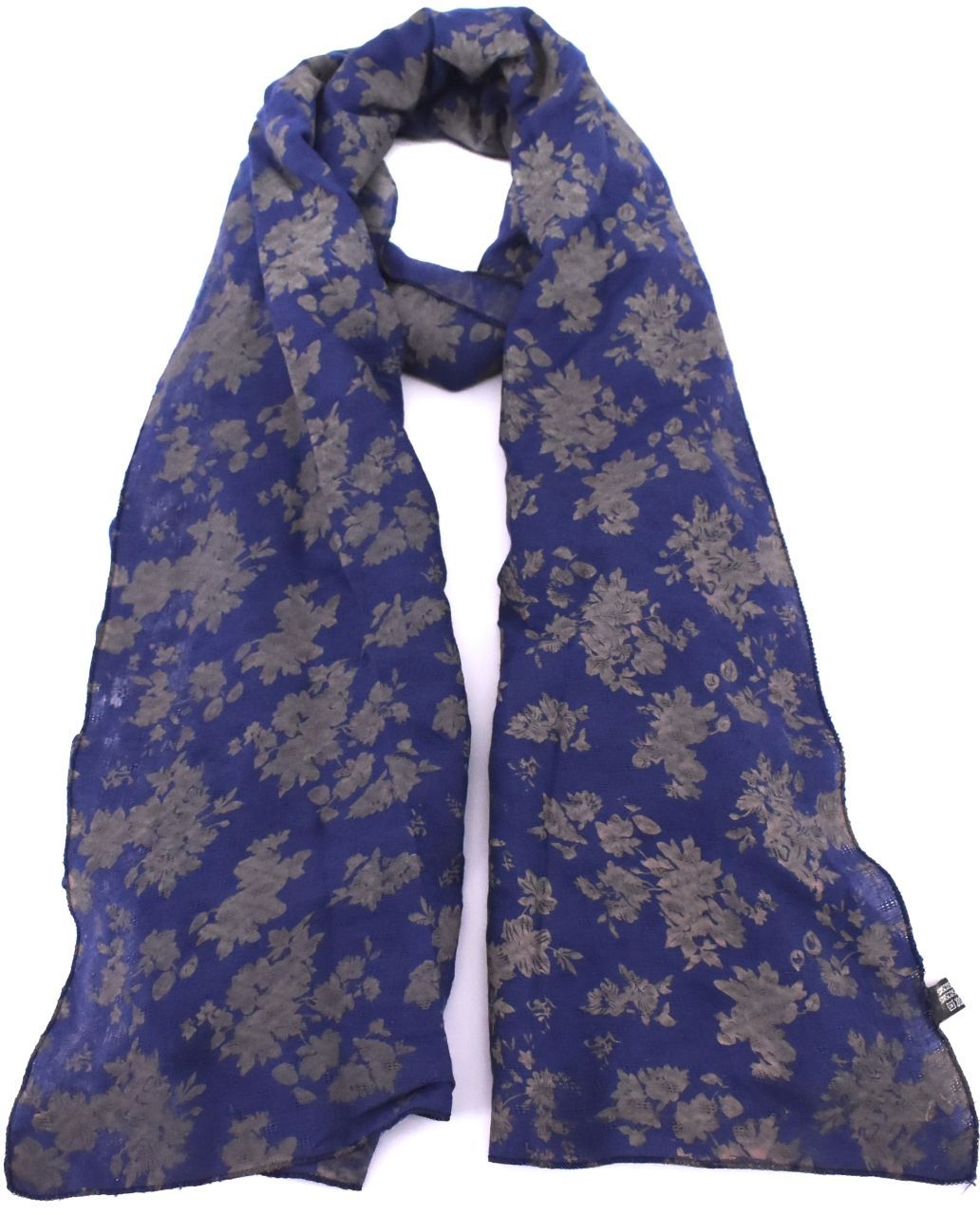 Šátek s potiskem - tmavě modrá