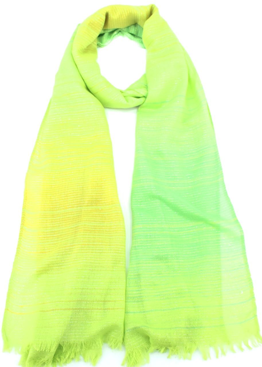 Moderní dámský šátek - žlutá/zelená