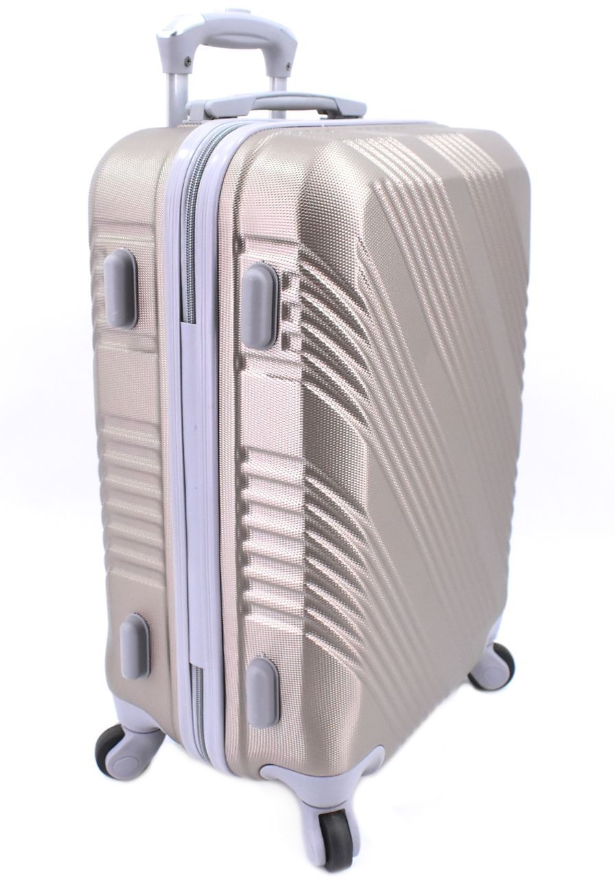Cestovní kufr Arteddy / 4 kolečka - krémová (M) 60l 6022 (M)