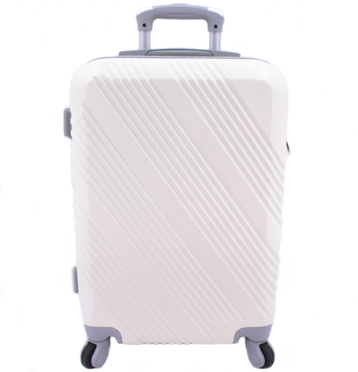 Cestovní kufr Arteddy / 4 kolečka - krémová (M) 60l 6022 (M)