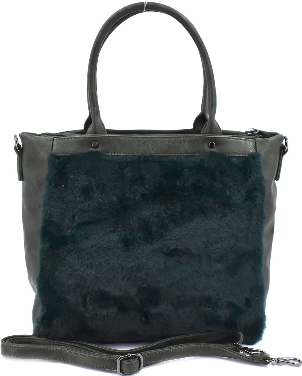 Dámská moderní kabelka shopper - tmavě modrá 38745