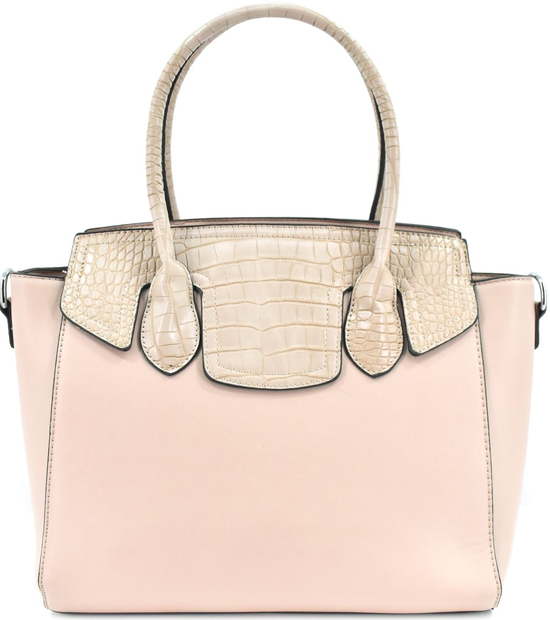 Moderní dámská kabelka shopper - béžová 41249