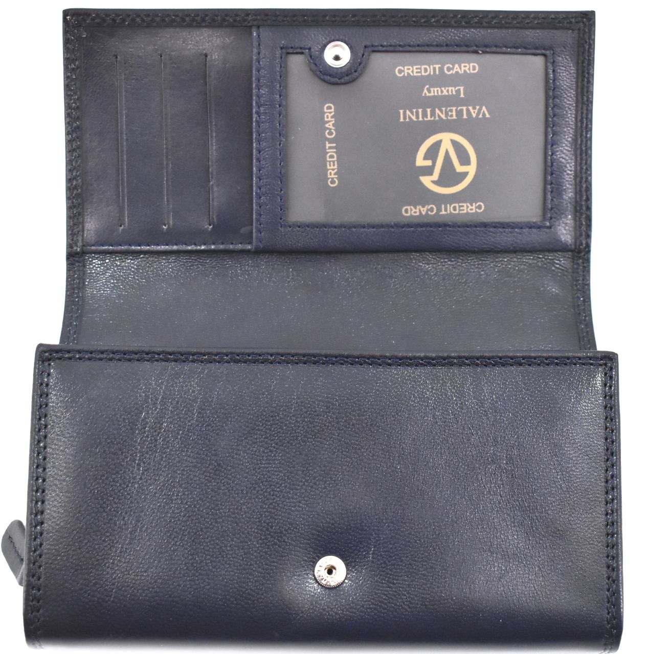 Dámská kožená peněženka z pravé kůže Valentini - tmavě modrá 40417
