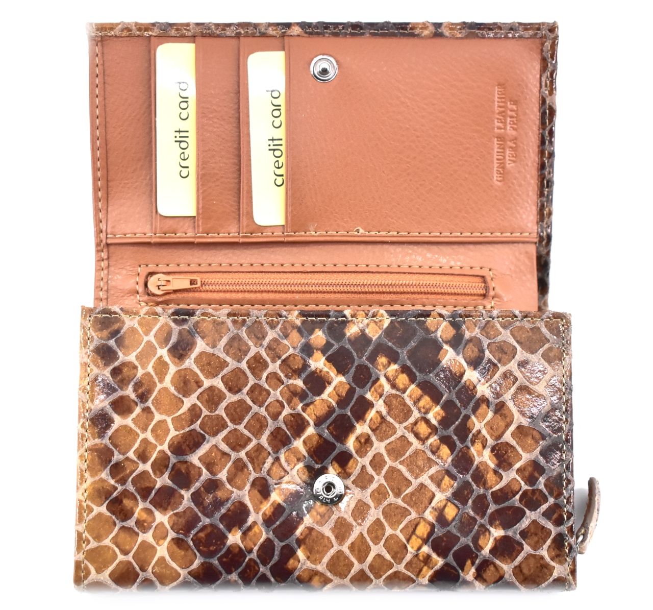 Luxusní dámská kožená peněženka z pravé kůže Arteddy - světle šedá