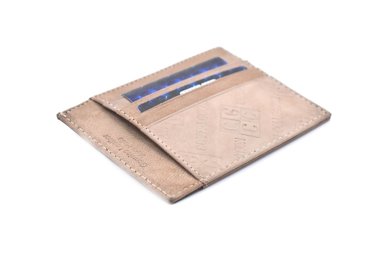Dámská/pánská kožená  dokladovka  k uložení kreditních karet a dokladů Coveri - béžová