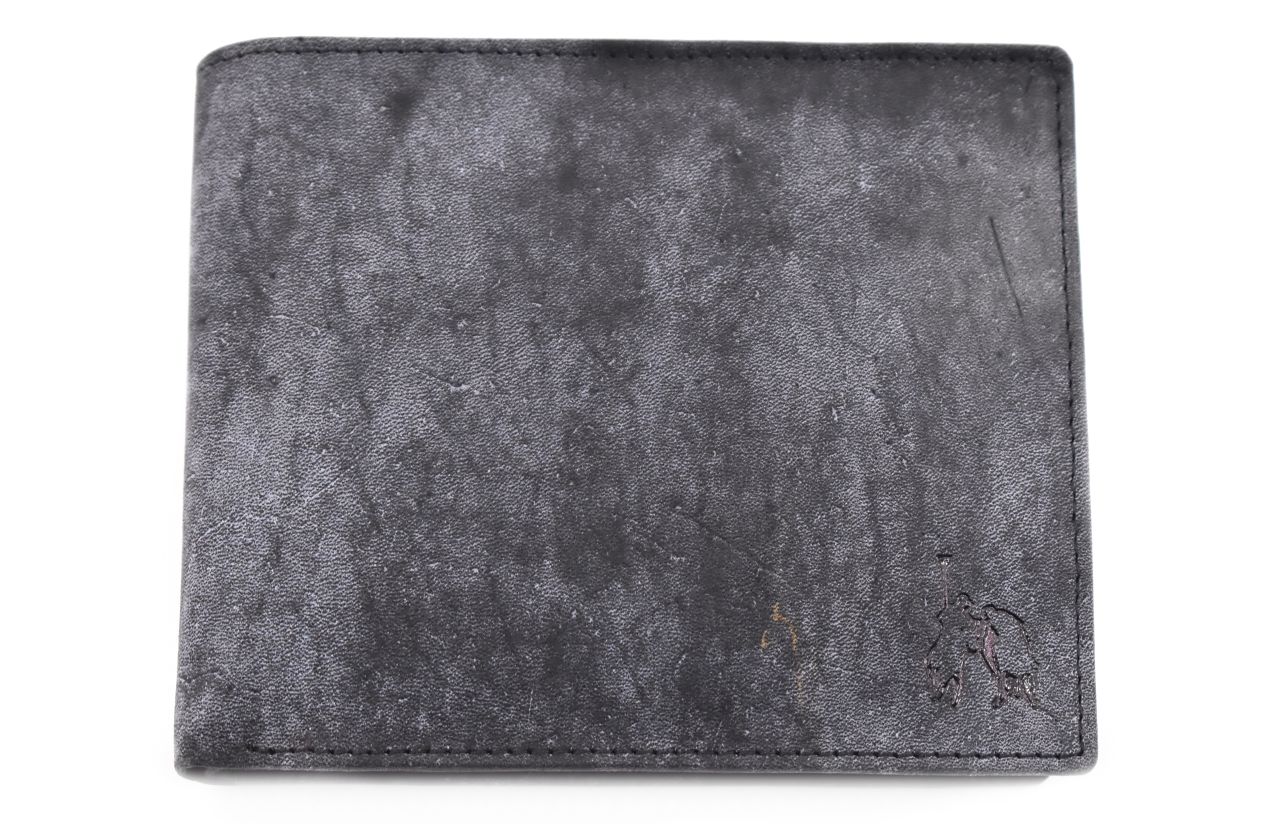 Pánská kožená peněženka z pravé kůže - tmavě šedá 33330