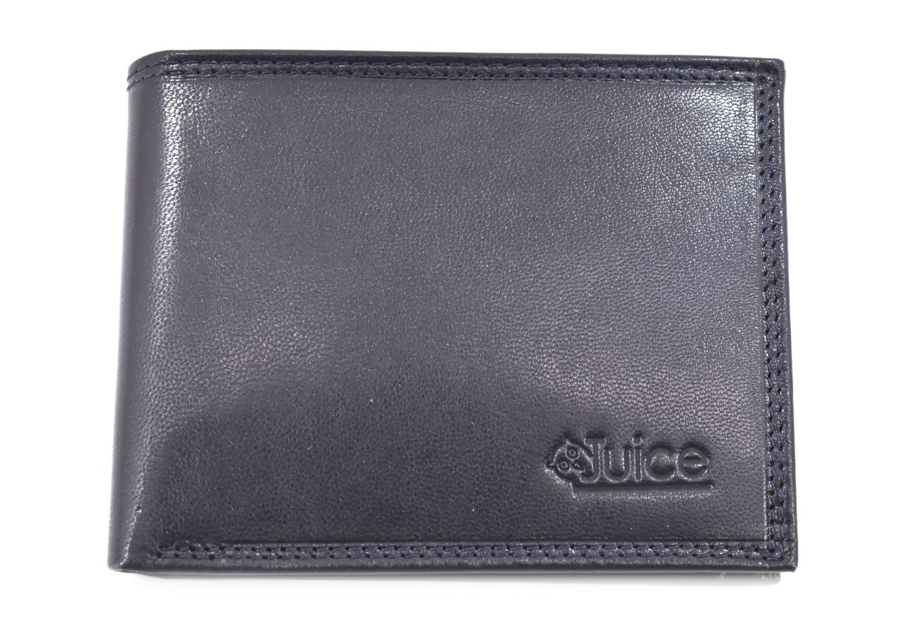 Pánská kožená peněženka z pravé kůže Juice - tmavě modrá 41592
