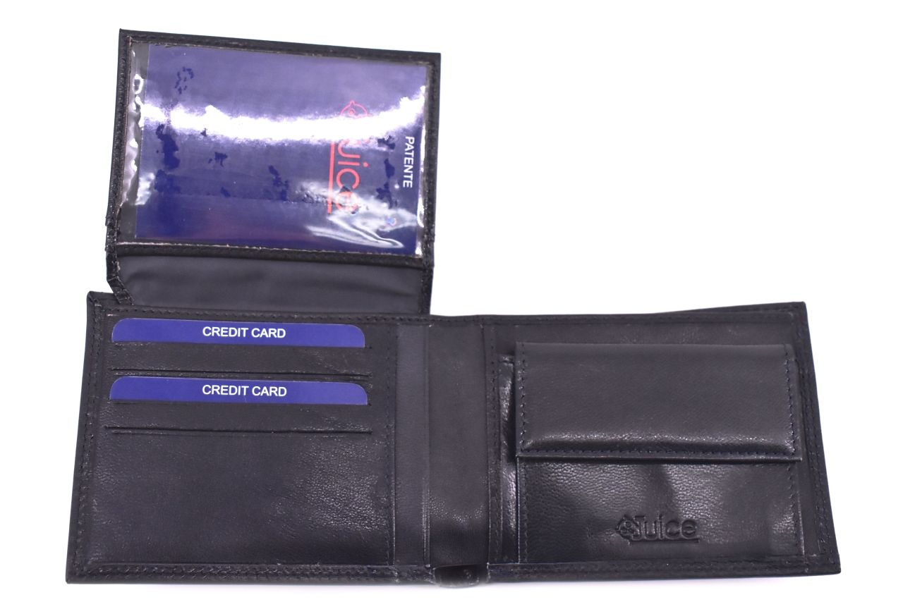 Pánská kožená peněženka z pravé kůže Juice - tmavě modrá 41592