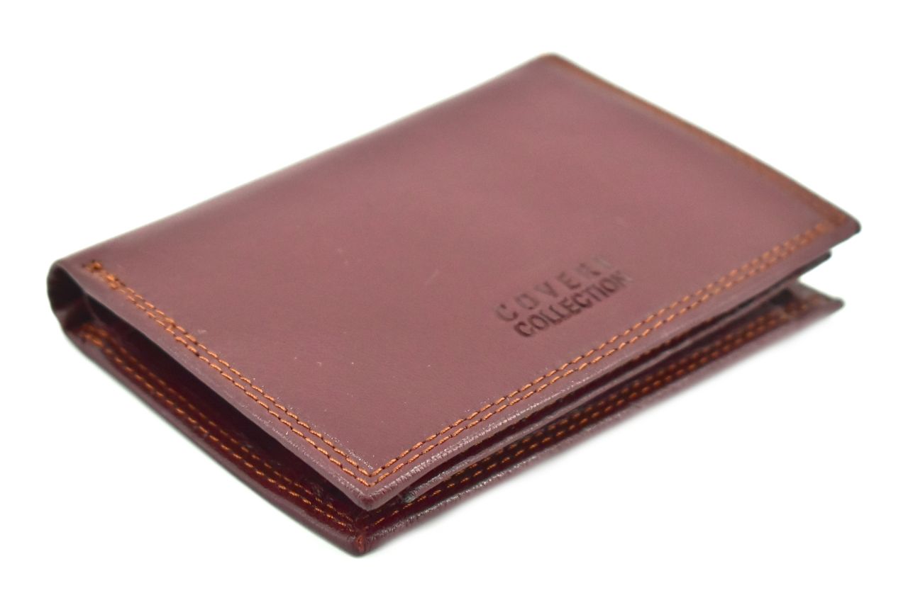 Pánská kožená peněženka z pravé kůže Coveri Collection - hnědá 42615