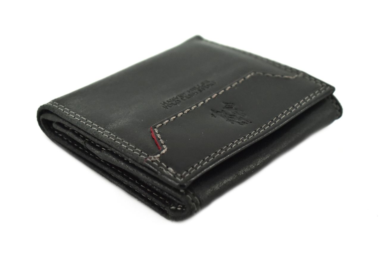 Pánská kožená peněženka z pravé kůže Harvey Miller - černá 30550