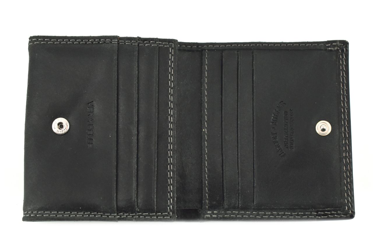 Pánská kožená peněženka z pravé kůže Harvey Miller - černá 30550