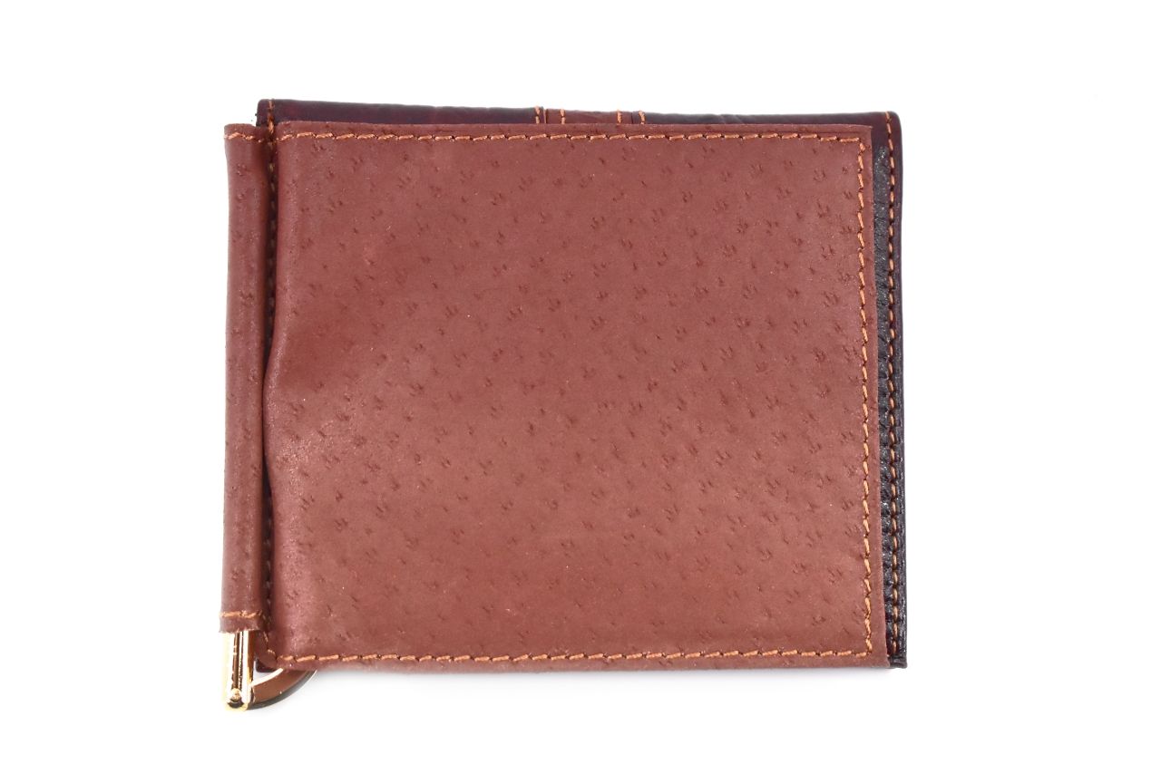Pánská kožená peněženka dolarovka z pravé kůže B.Cavalli - hnědá 7836