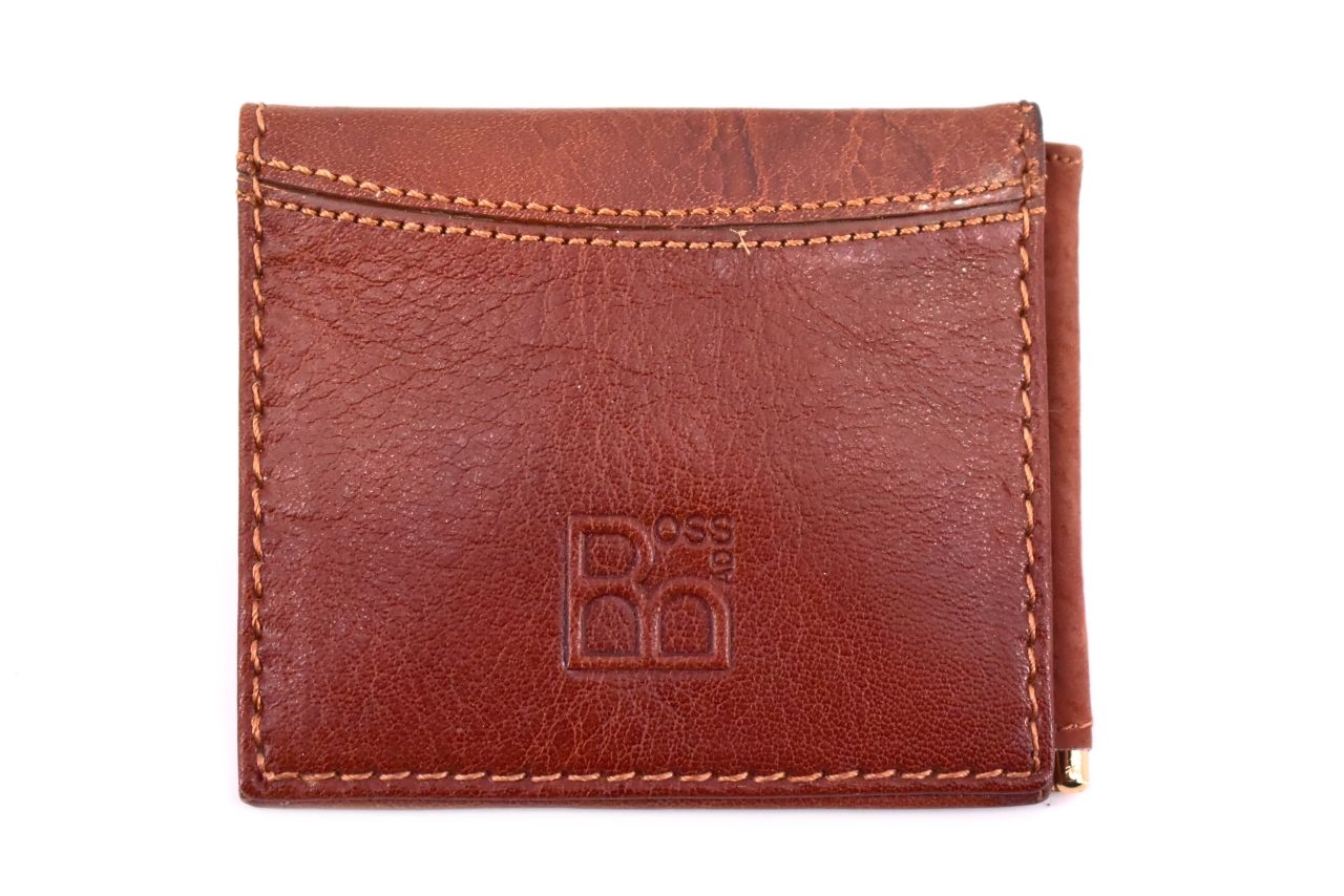Pánská kožená peněženka dolarovka z pravé kůže BAD BOSS - hnědá 7608