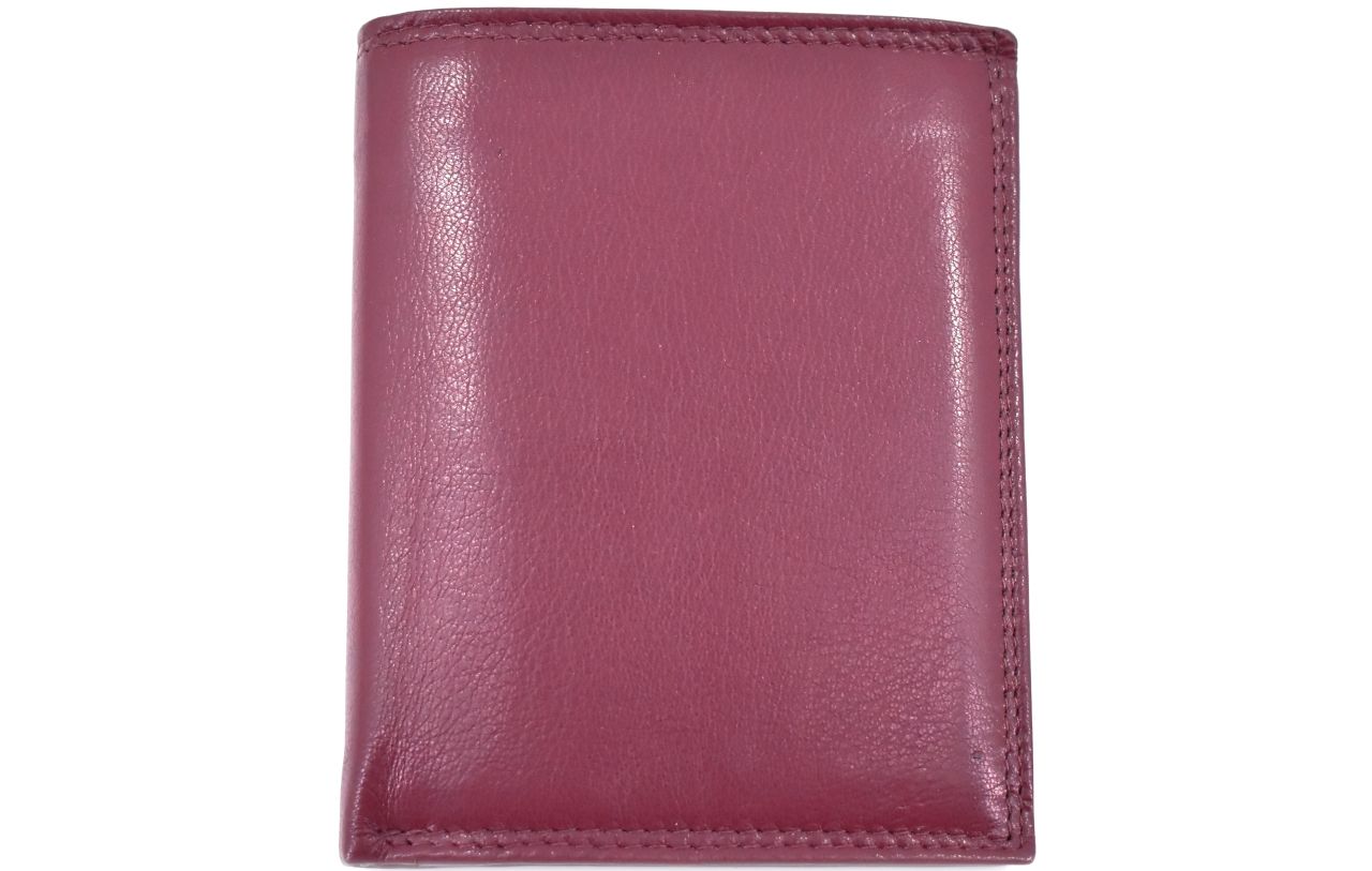 Pánská kožená peněženka z pravé kůže na výšku Arteddy - vínová 41530
