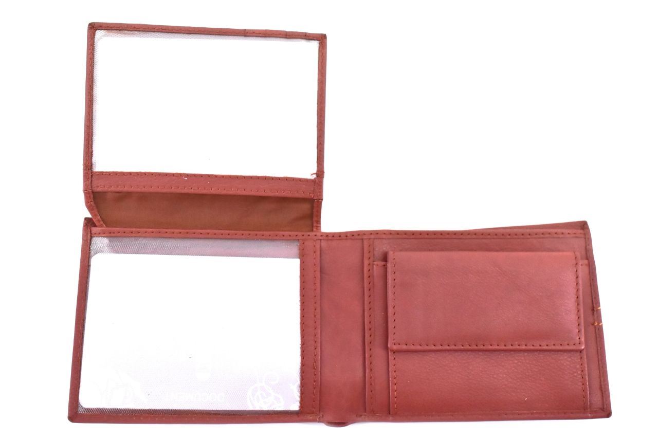 Pánská kožená peněženka z pravé kůže na šířku Charro - světle hnědá