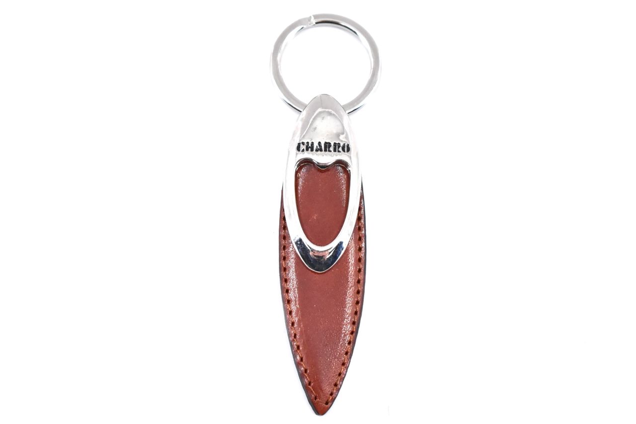 Přívěšek na kabelku nebo  klíče z pravé kůže - Charro