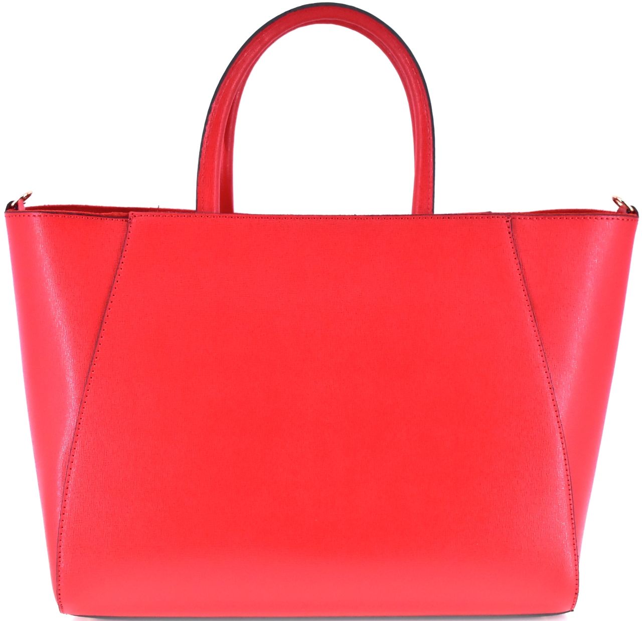 Moderní Shopper dámská kožená kabelka Arteddy - červená 32454