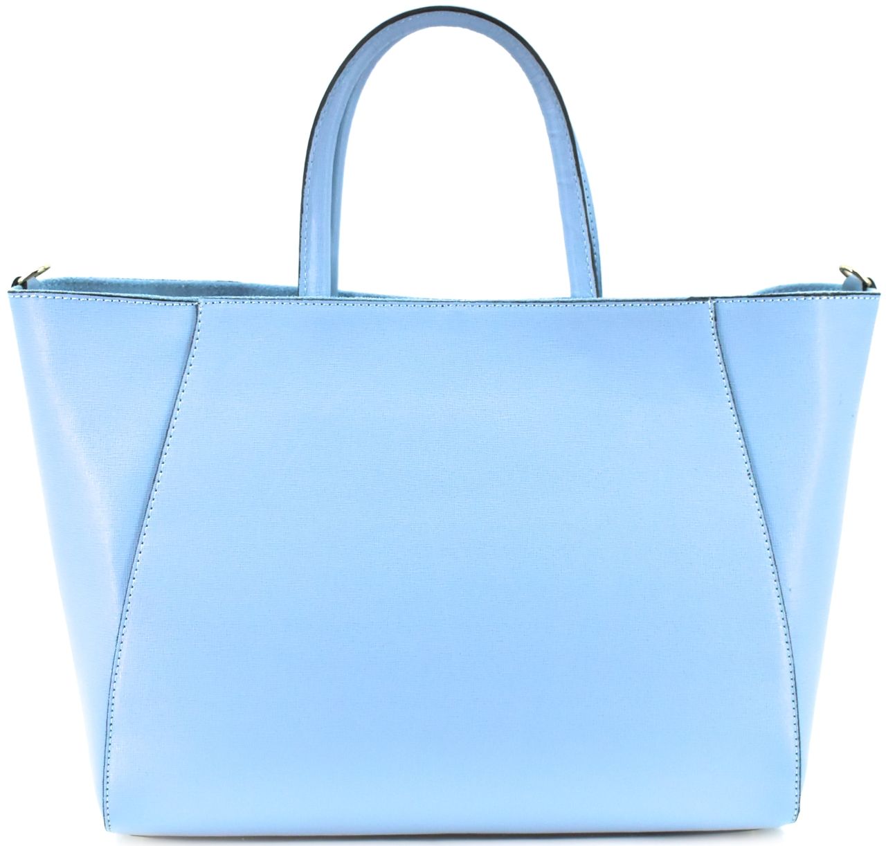Moderní Shopper dámská kožená kabelka Arteddy - světle modrá 32454