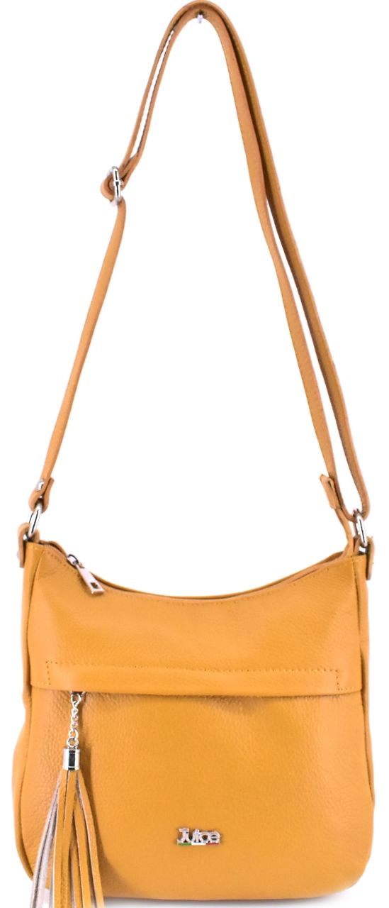 Dámská kožená kabelka crossbody Juice - hořčicová 112151