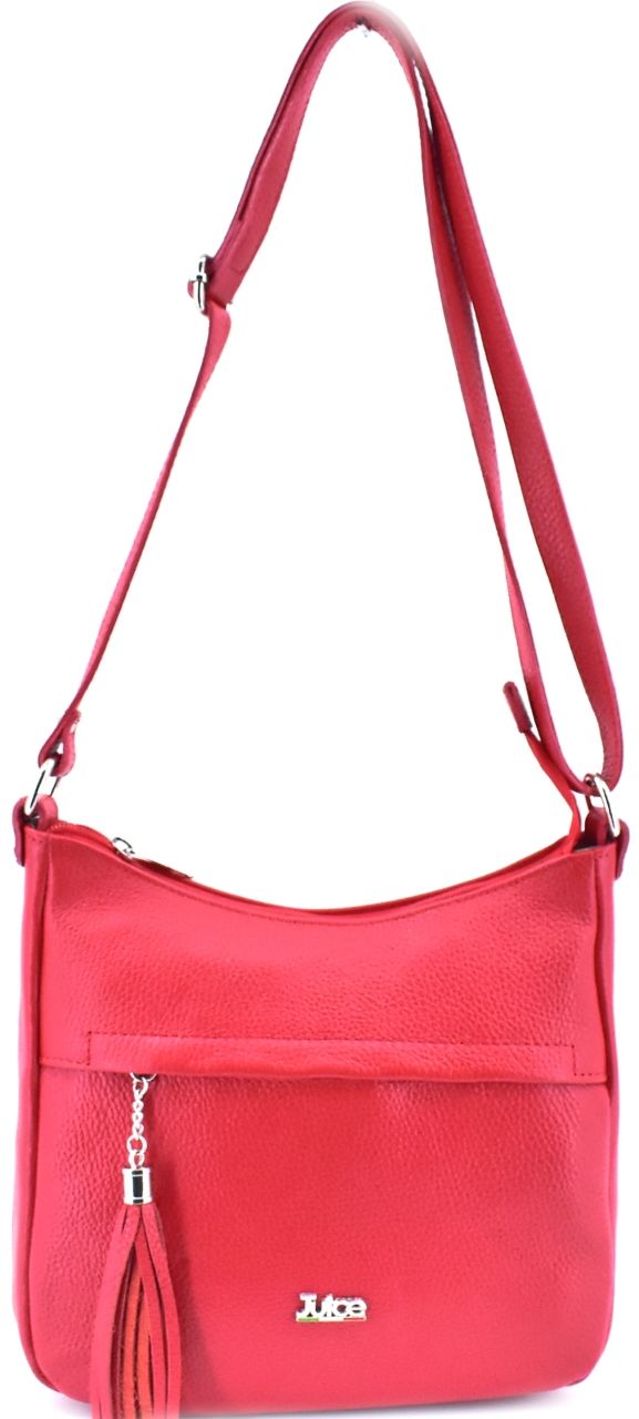 Dámská kožená kabelka crossbody Juice - červená 112151