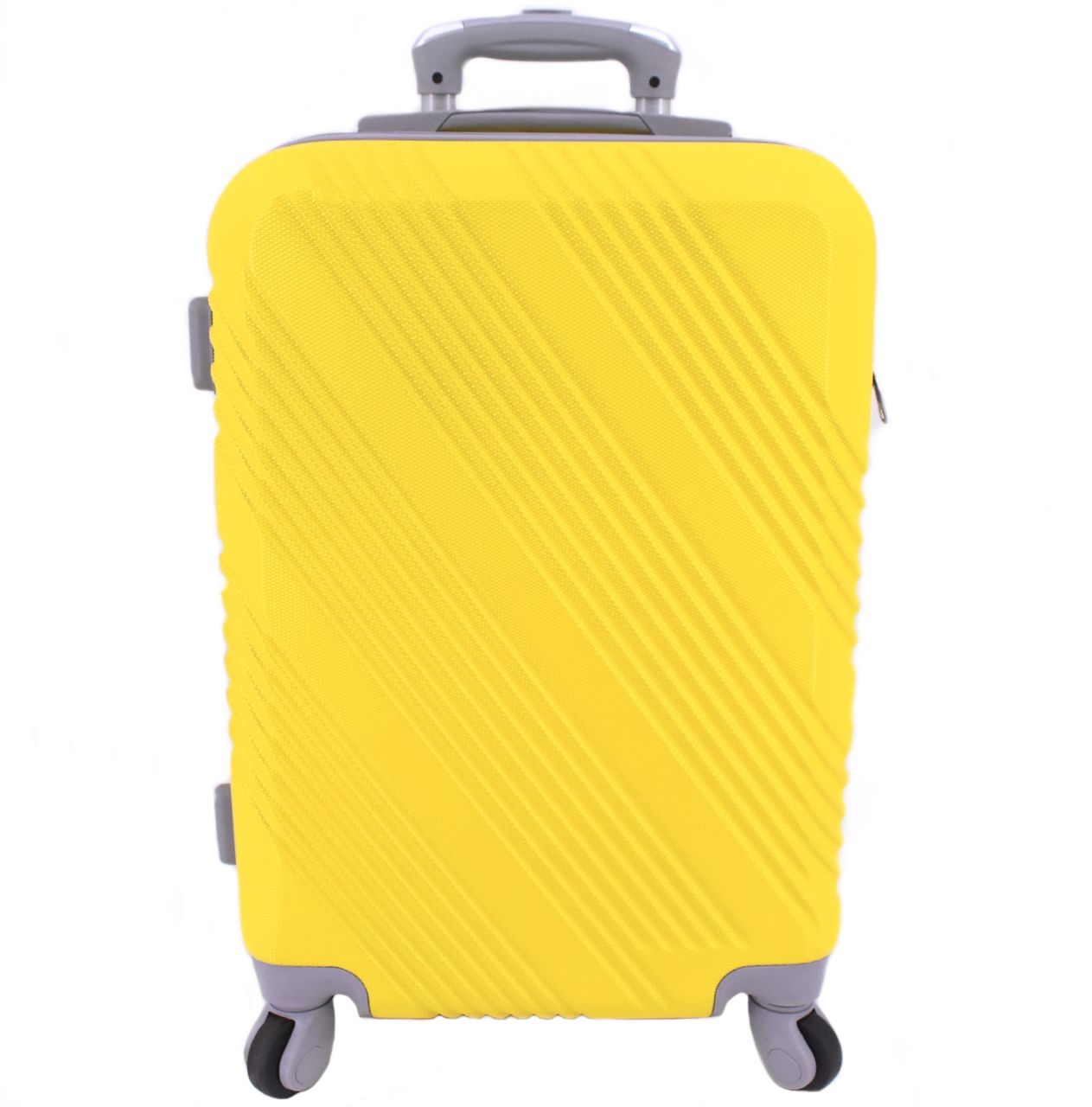 Cestovní palubní kufr Arteddy / 4 kolečka - žlutá (S) 40l 6022 (S)