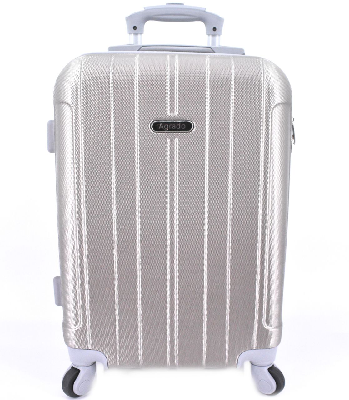 Cestovní kufr skořepinový na čtyřech kolečkách Agrado (L) 90l - šampaň 6018 (L)