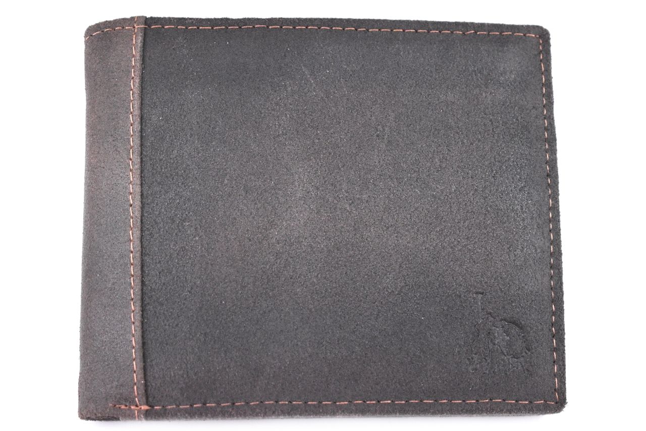 Levně Pánská kožená peněženka Cortina Polo style - tmavě hnědá