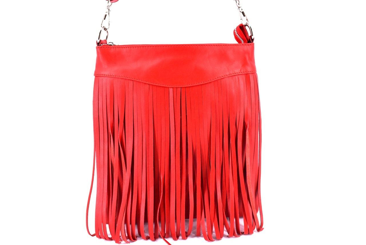 Dámská kožená kabelka crossbody Arteddy - červená 32493
