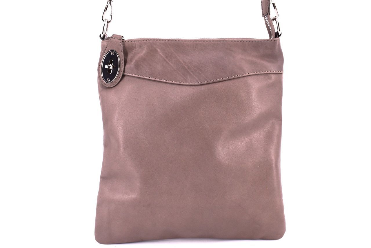 Dámská kožená kabelka crossbody Arteddy - taupe 34921