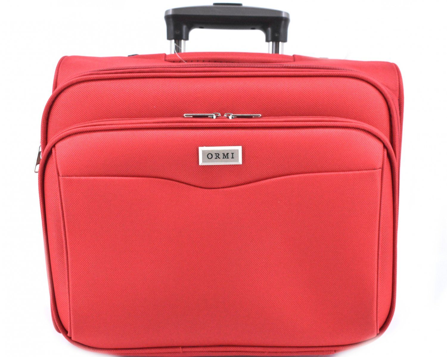 Pilotní textilní kufr červená 5801