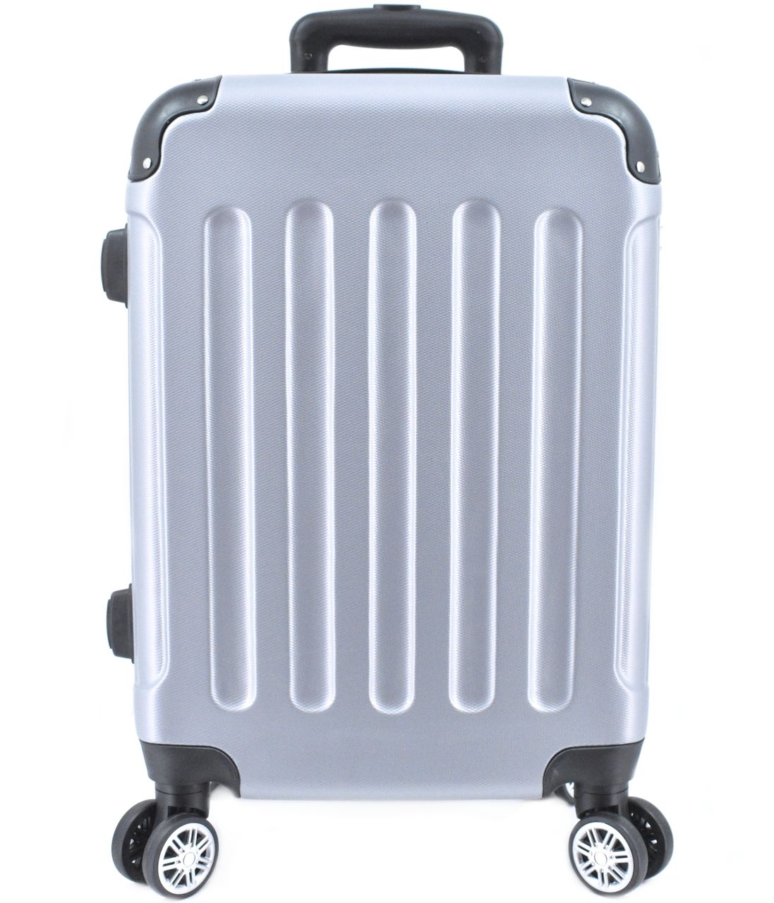 Cestovní palubní kufr skořepinový - (S) 40l stříbrná 195 (S)
