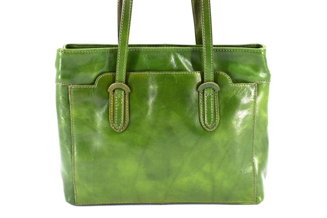 Dámská kožená kabelka Arteddy - zelená 29627