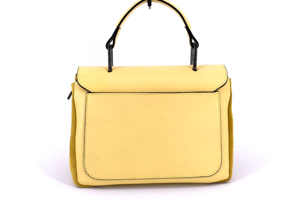 Dámská kožená kabelka Arteddy - žlutá 34895
