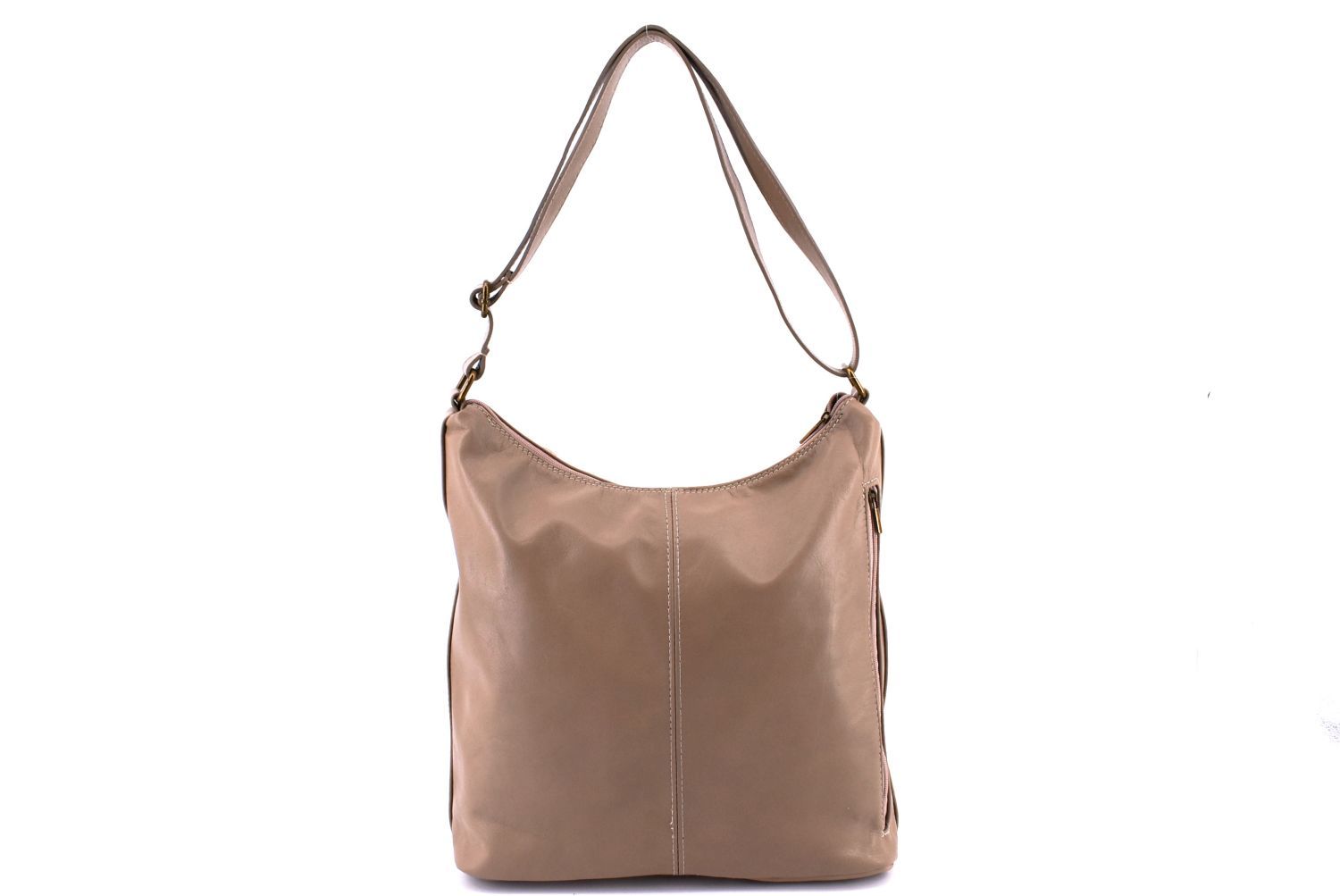 Dámská kožená kabelka crossbody Arteddy - béžová 2694