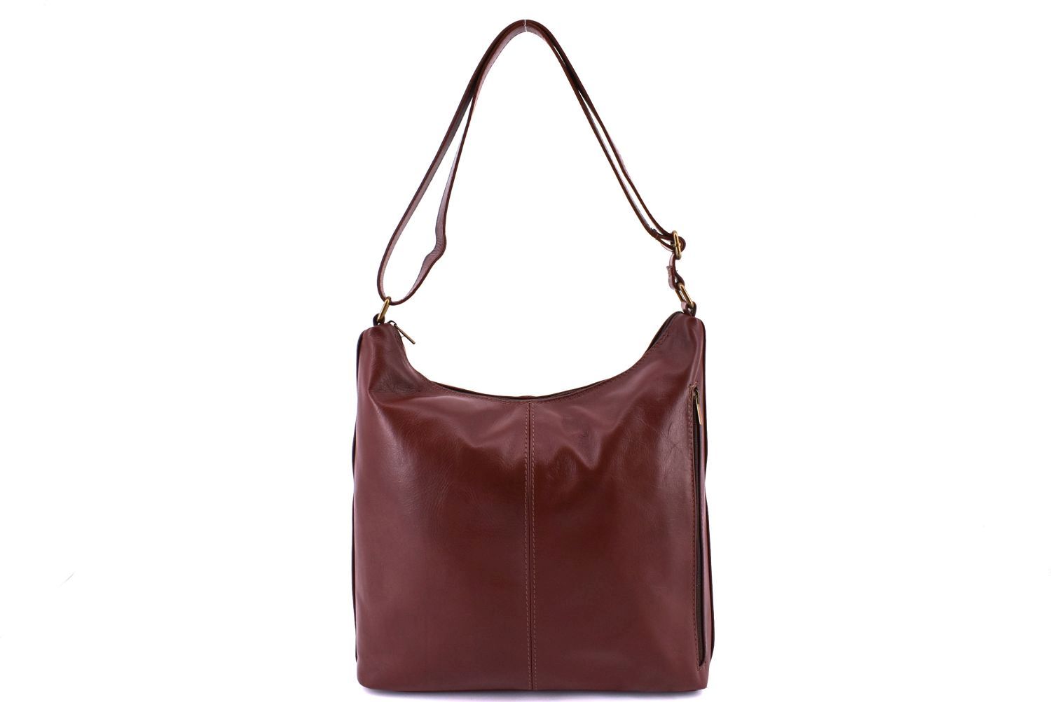 Dámská kožená kabelka crossbody Arteddy - hnědá 2694