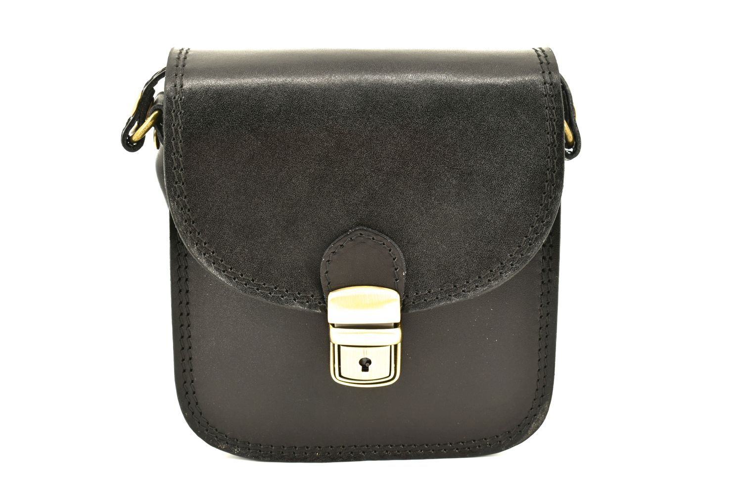 Dámská kožená kabelka crossbody Arteddy - černá 36939