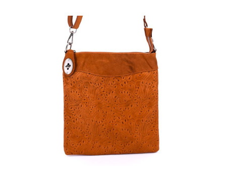 Dámská kožená kabelka crossbody Arteddy - camel