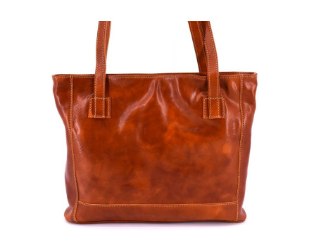 Dámská kožená kabelka Arteddy - koňak